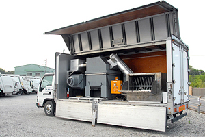 発泡減容車－廃棄物収集運搬車